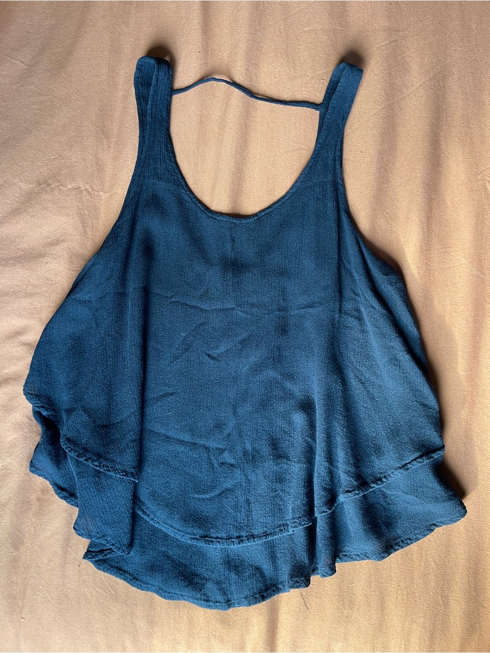 Women's Black Layered Tank Top